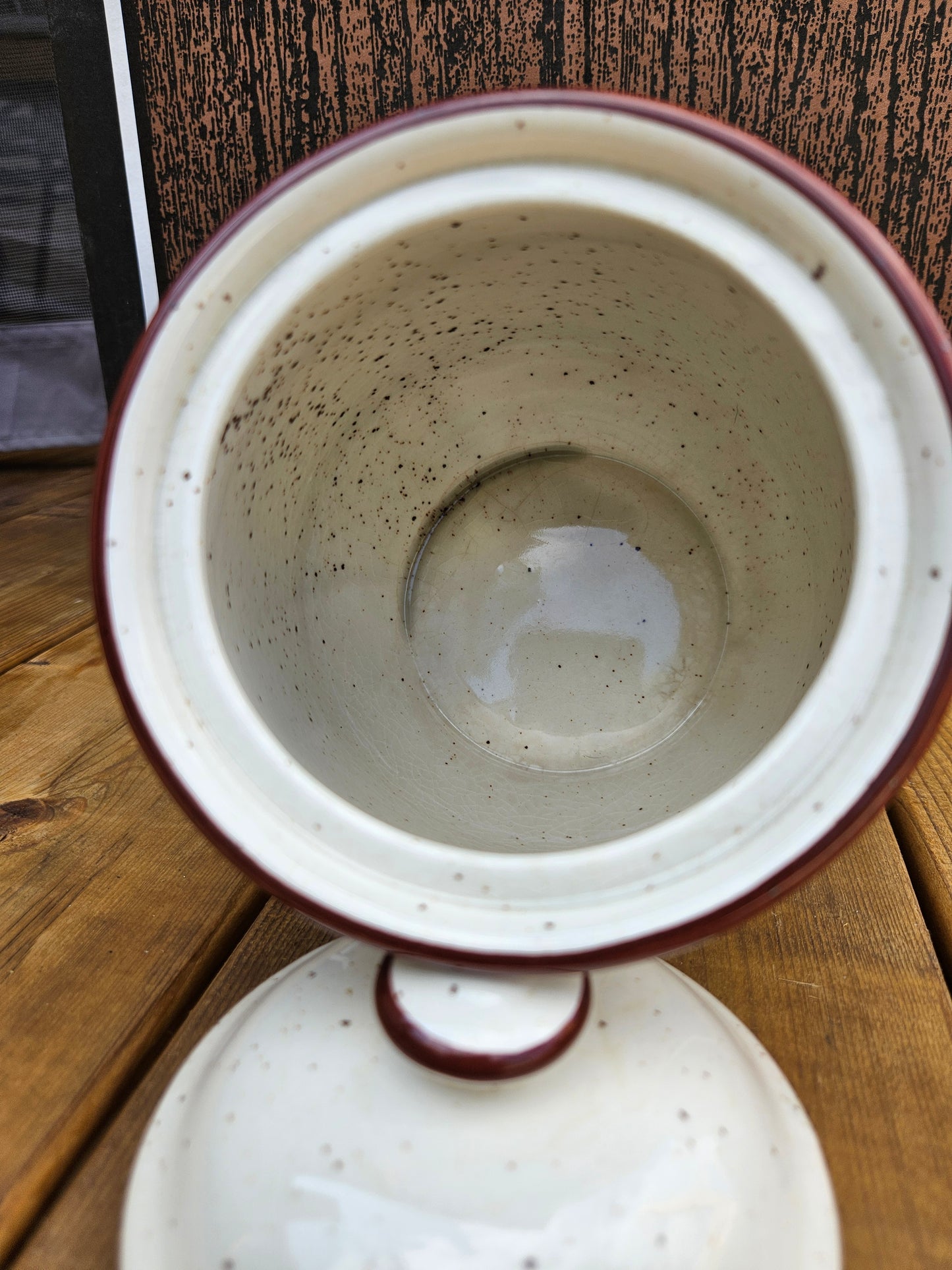 Vintage Momoyama "Valencia Poppy" Stoneware Canister