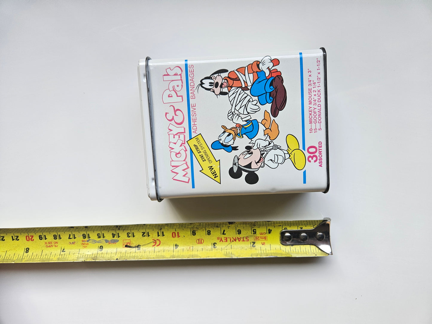 Disney "Mickey & Pals" Metal Bandage Tin | 1980s Collectible