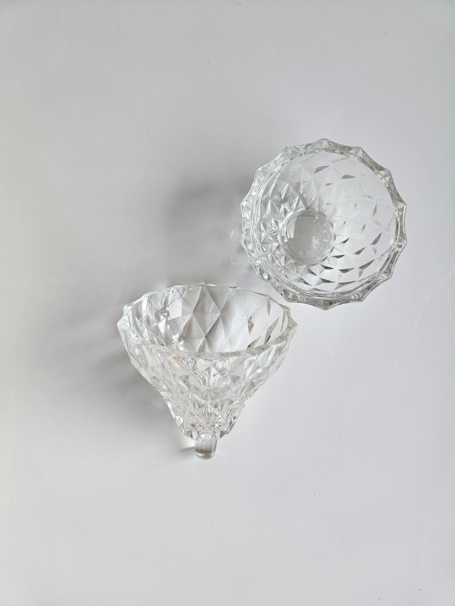 Pear Shaped Italian Cut Glass Trinket Box | Made in Italy
