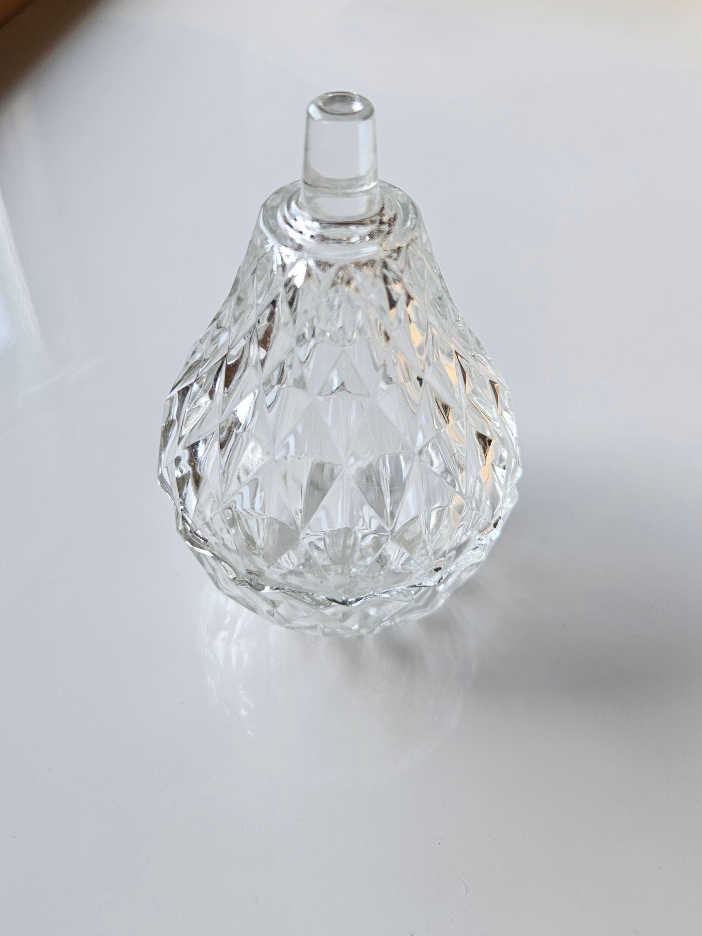 Pear Shaped Italian Cut Glass Trinket Box | Made in Italy