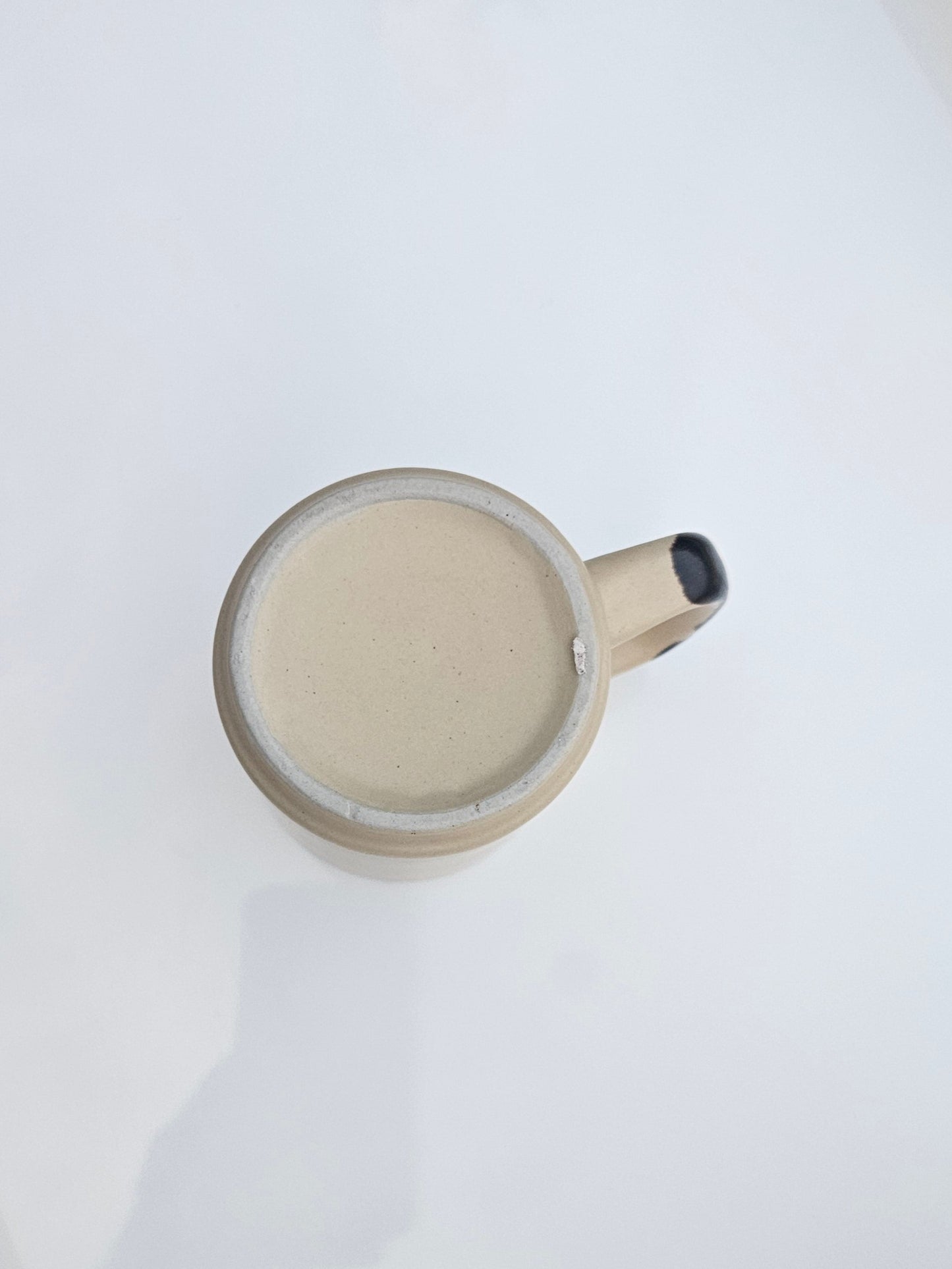 1970s Stoneware Mug | Retro Wheat Illustration