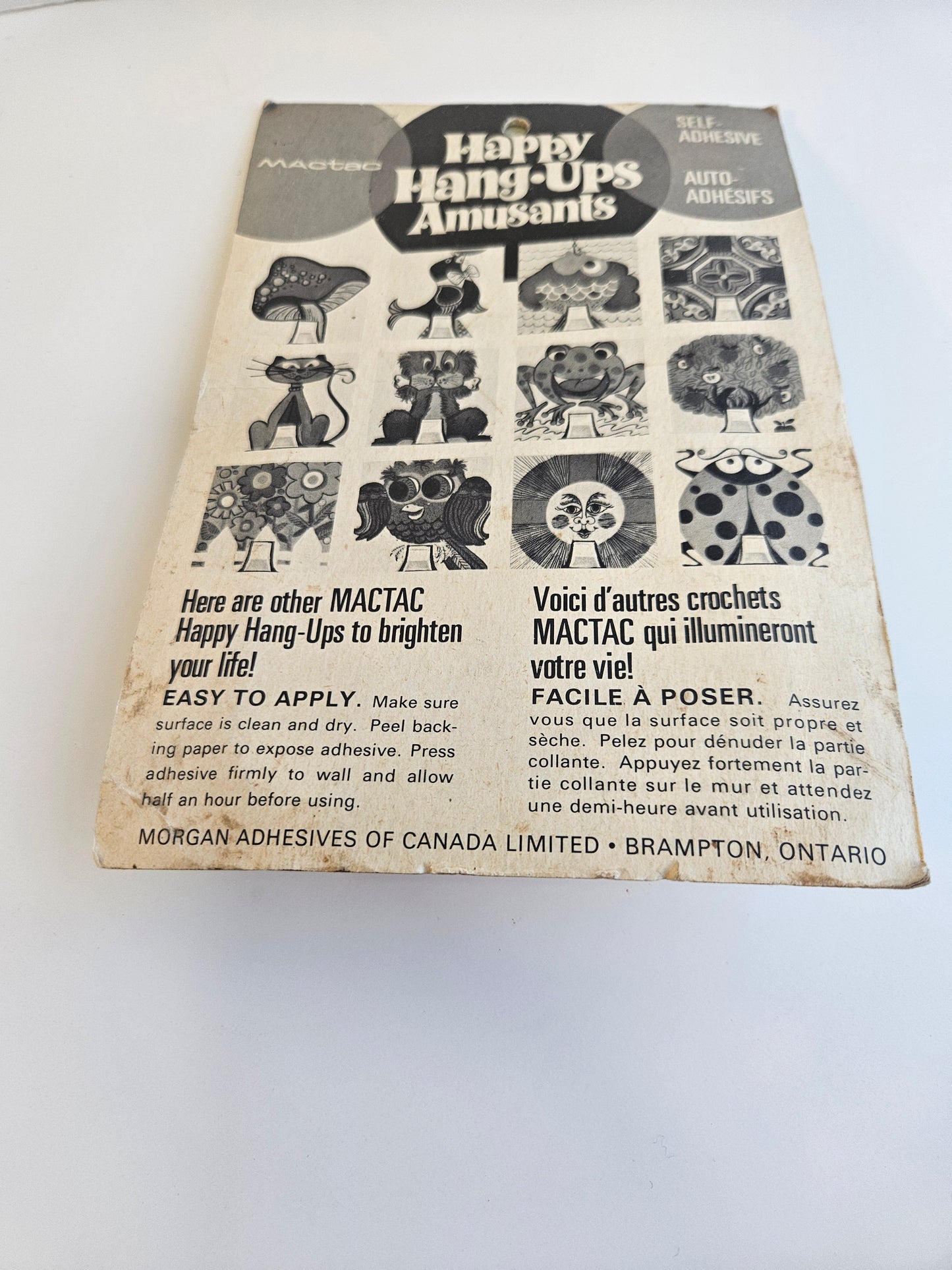 1980 MacTac Happy Hangups Decorative Wall Hook