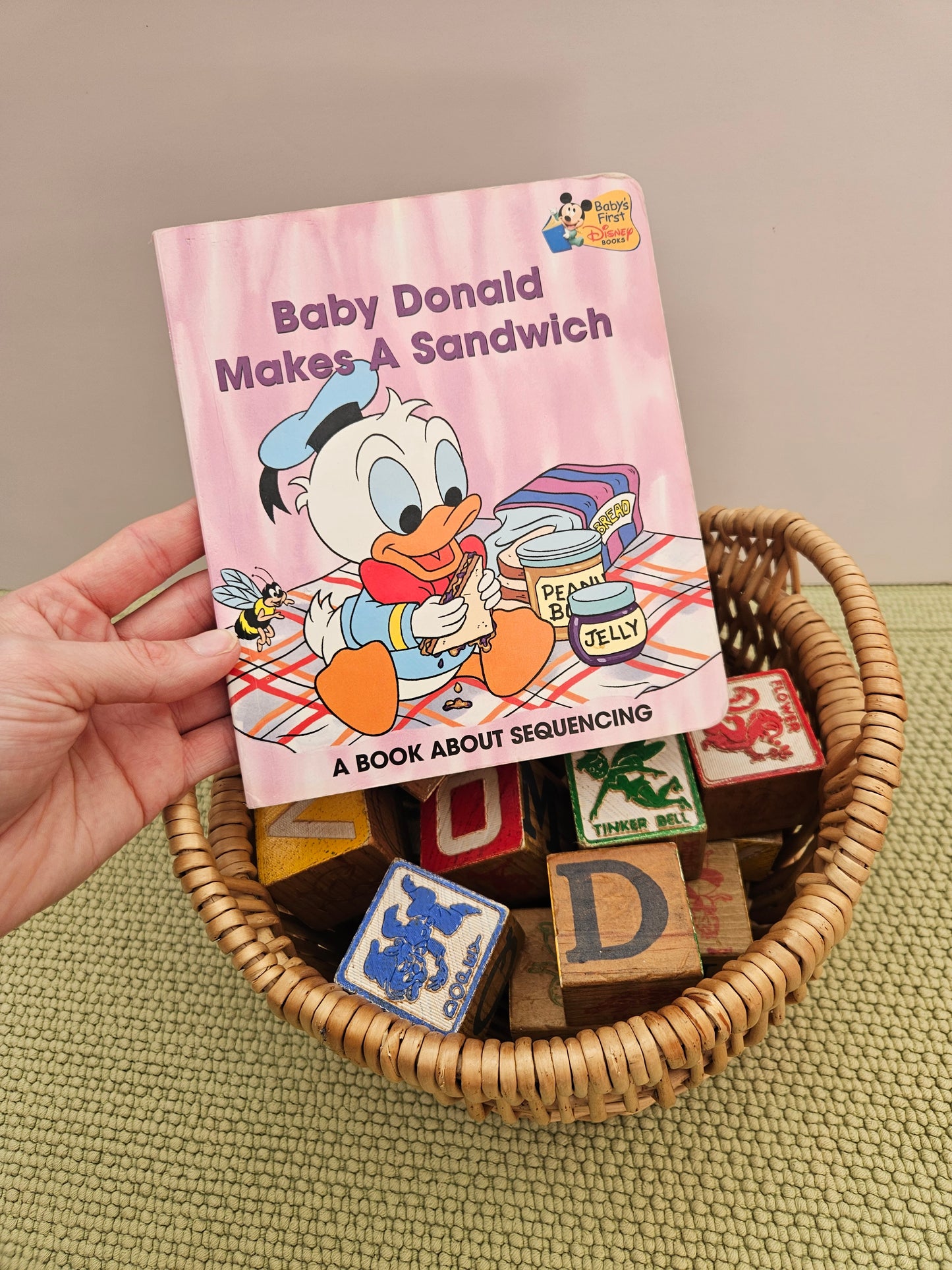 1950s Disney Wooden Alphabet Blocks | Mixed Set of 18 | Thoughtful Home