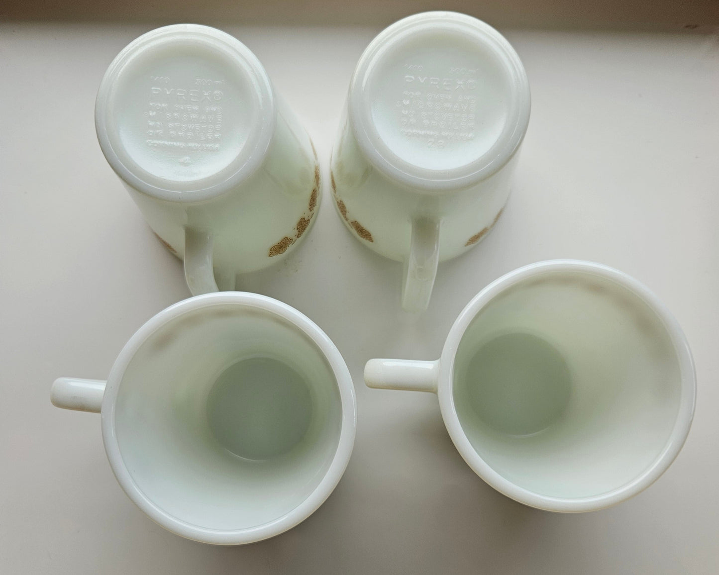 Pyrex "Butterfly Gold" Mugs | Set of 4