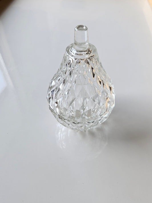 Pear Shaped Italian Cut Glass Trinket Box | Made in Italy