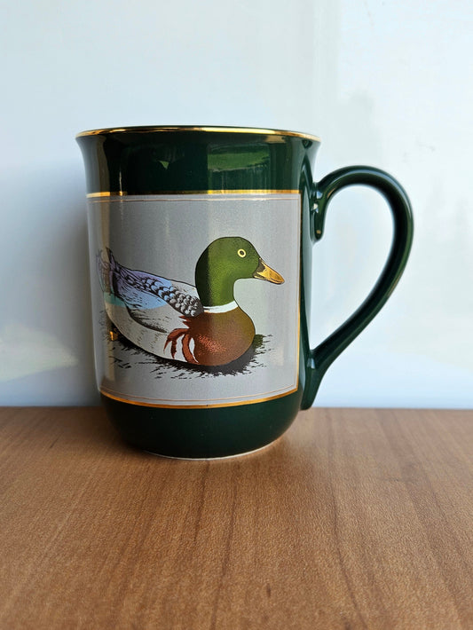 Otagiri Green Mallard Duck Mug | 1960s/70s Japan