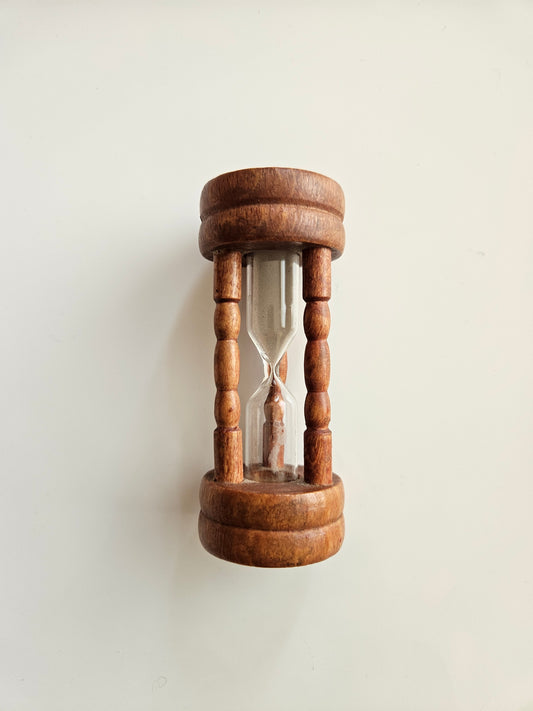 Wooden Egg Timer | 3-Minute Sand Timer | Made in Japan