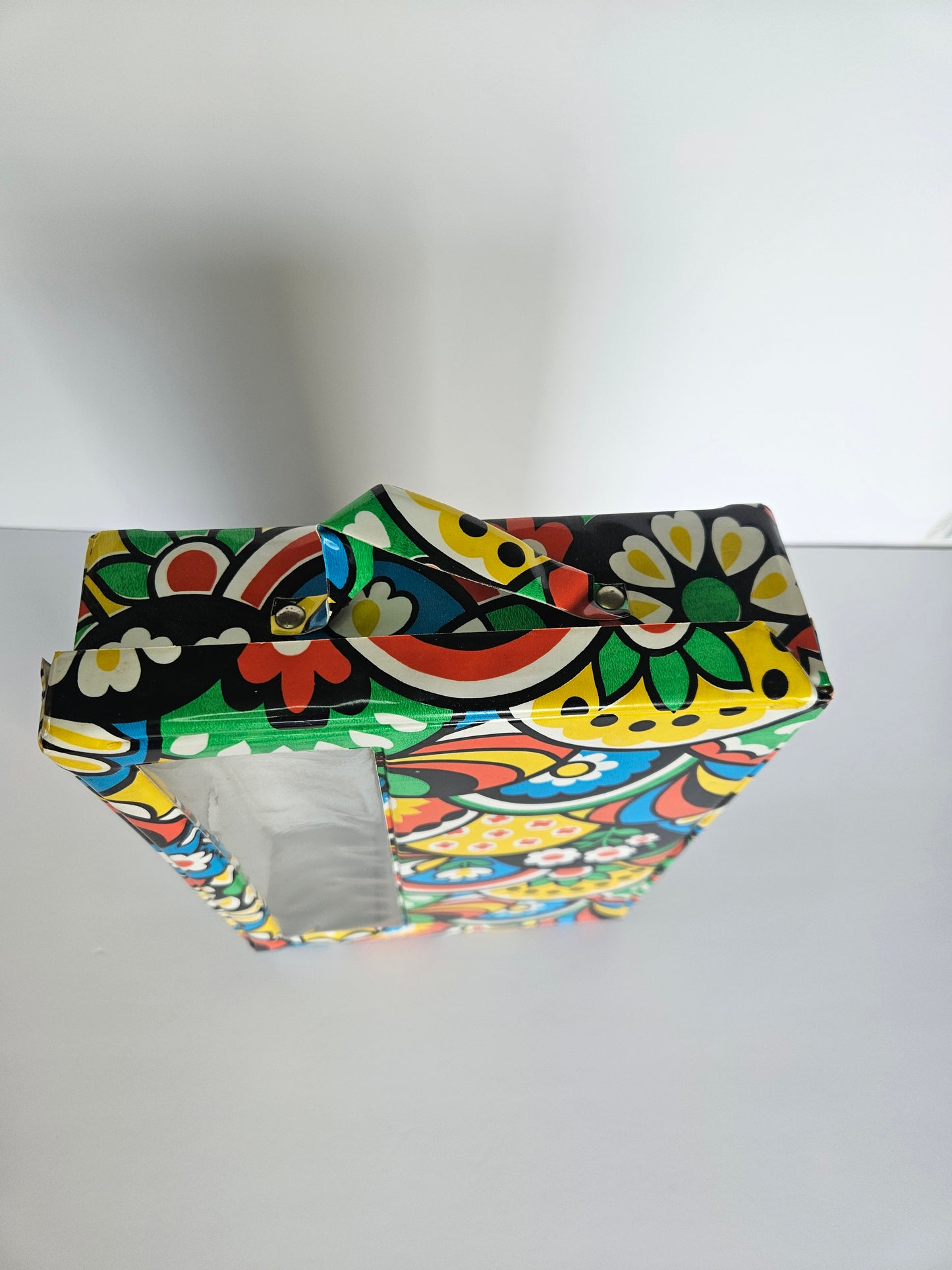1960s Barbie Doll Case | Flower Power Vinyl Accessory Case | Made in Hong Kong
