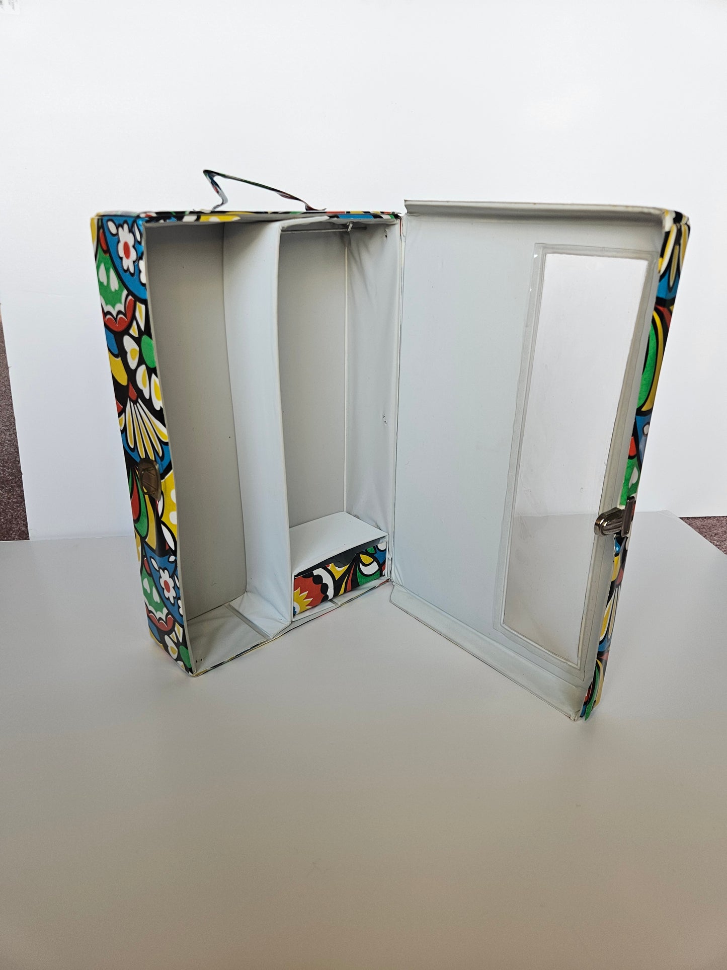 1960s Barbie Doll Case | Flower Power Vinyl Accessory Case | Made in Hong Kong