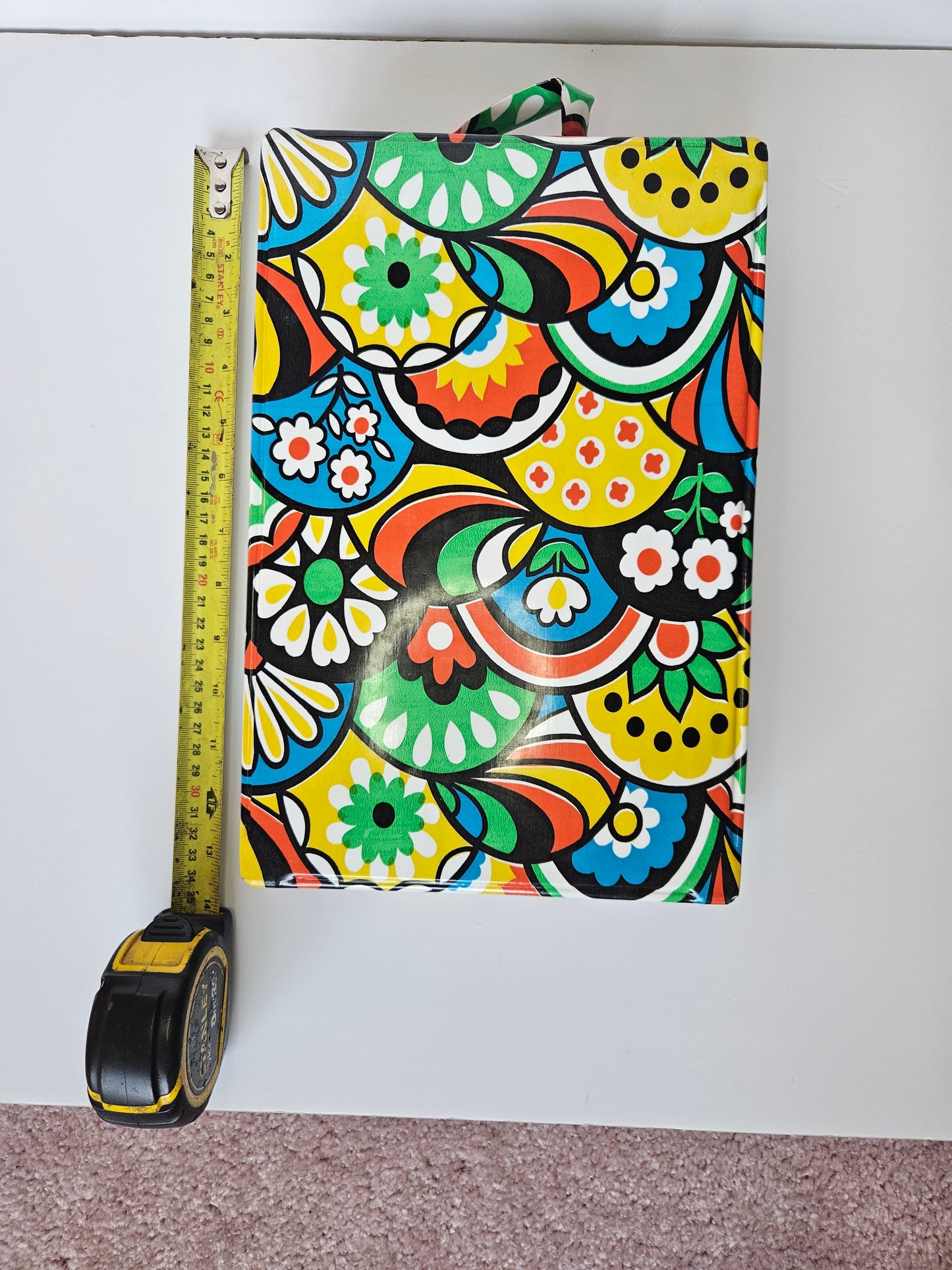 1960s Barbie Doll Case | Flower Power Vinyl Accessory Case | Made in Hong Kong