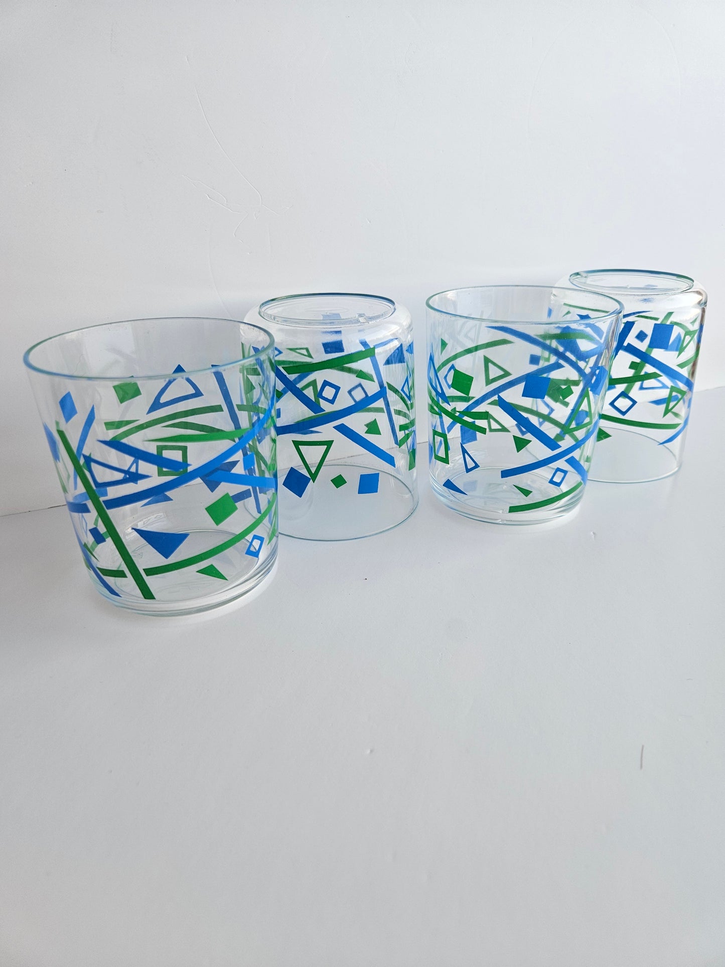 MCM Tumblers | 1980s Drinking Cups, 4pc