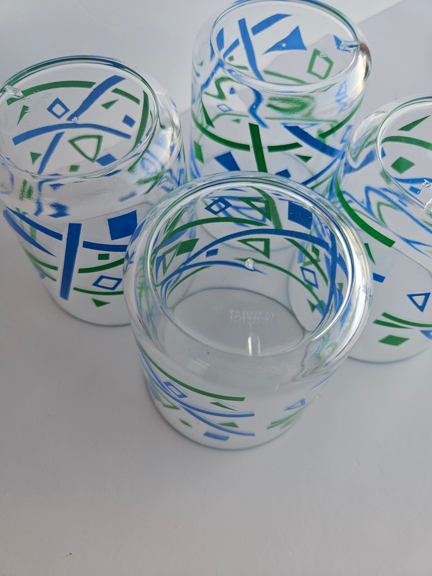 MCM Tumblers | 1980s Drinking Cups, 4pc