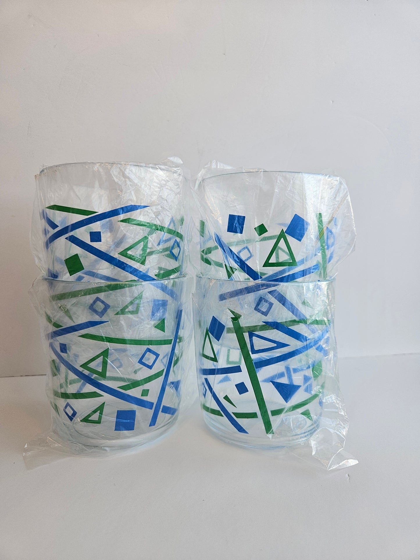 MCM Tumblers | 1980s Drinking Cups, 4pc