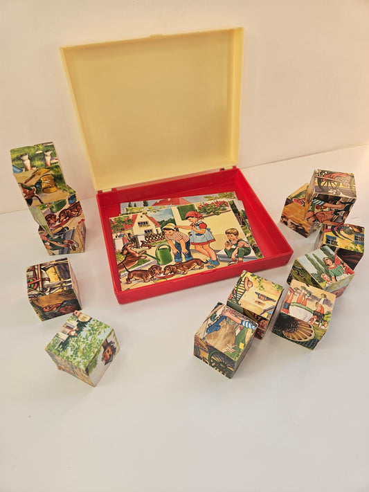 1960s Children's Wooden Block Puzzle | Western Germany