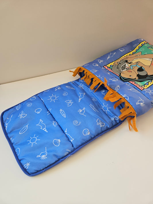 1990s Disney Pocahontas Nylon Slumber Bag | Doll Backpack | Hauck Fun For Kids