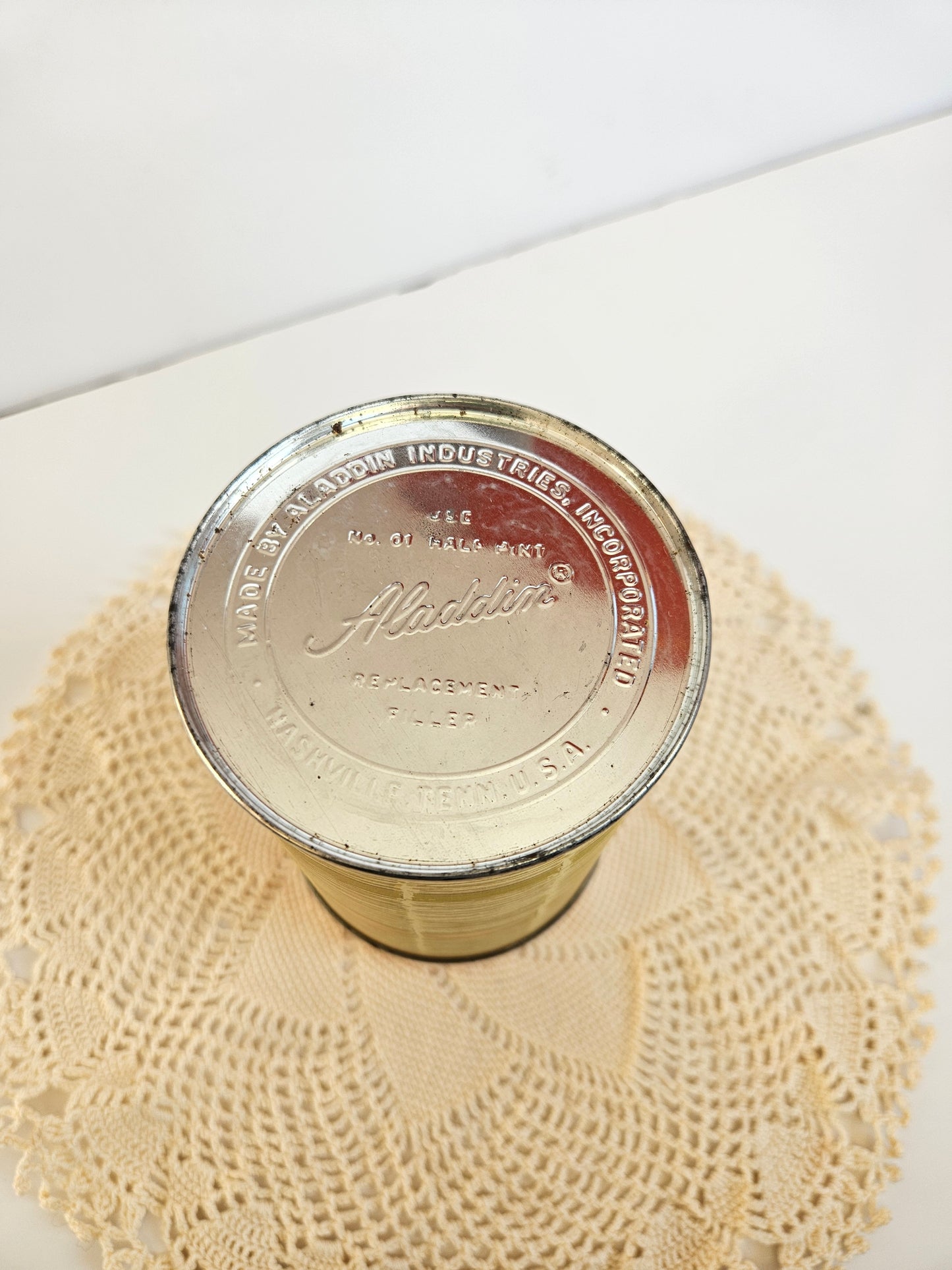 1958 Debutante Thermos | Pink Basket Weave