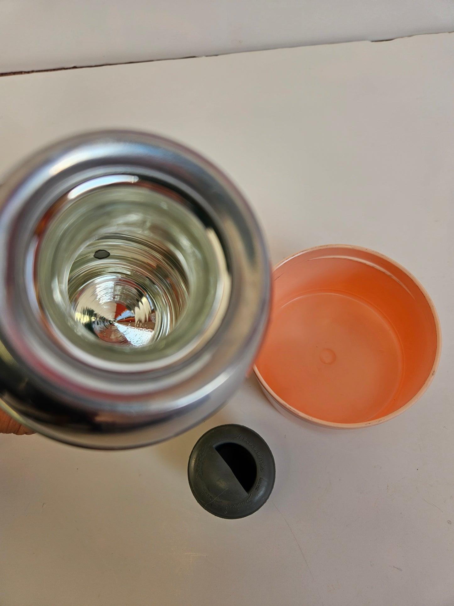 1958 Debutante Thermos | Pink Basket Weave