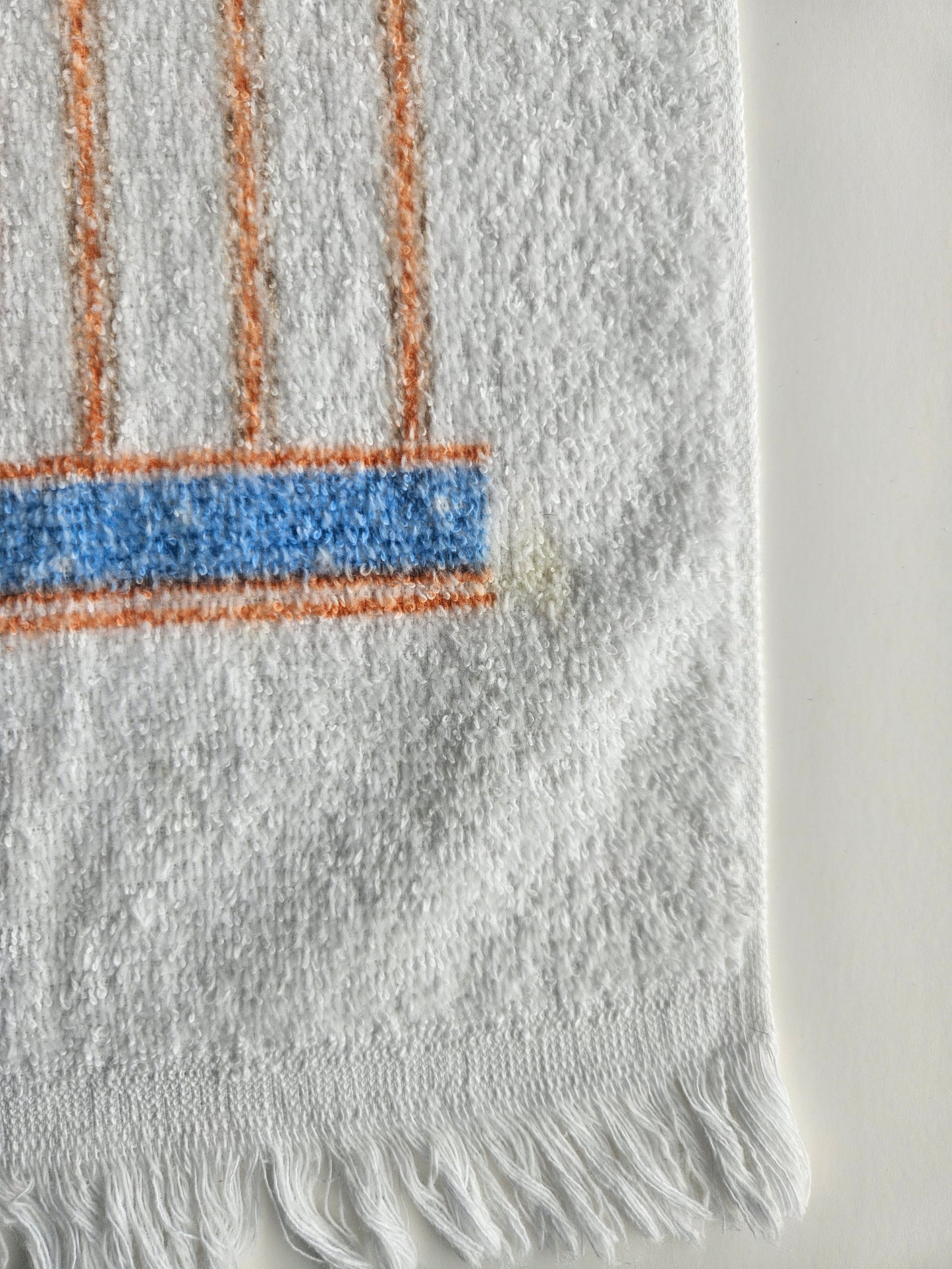 1980s Stevens Winter Ribbon Geese Tea Towel | Cottagecore Kitchen | Vintage