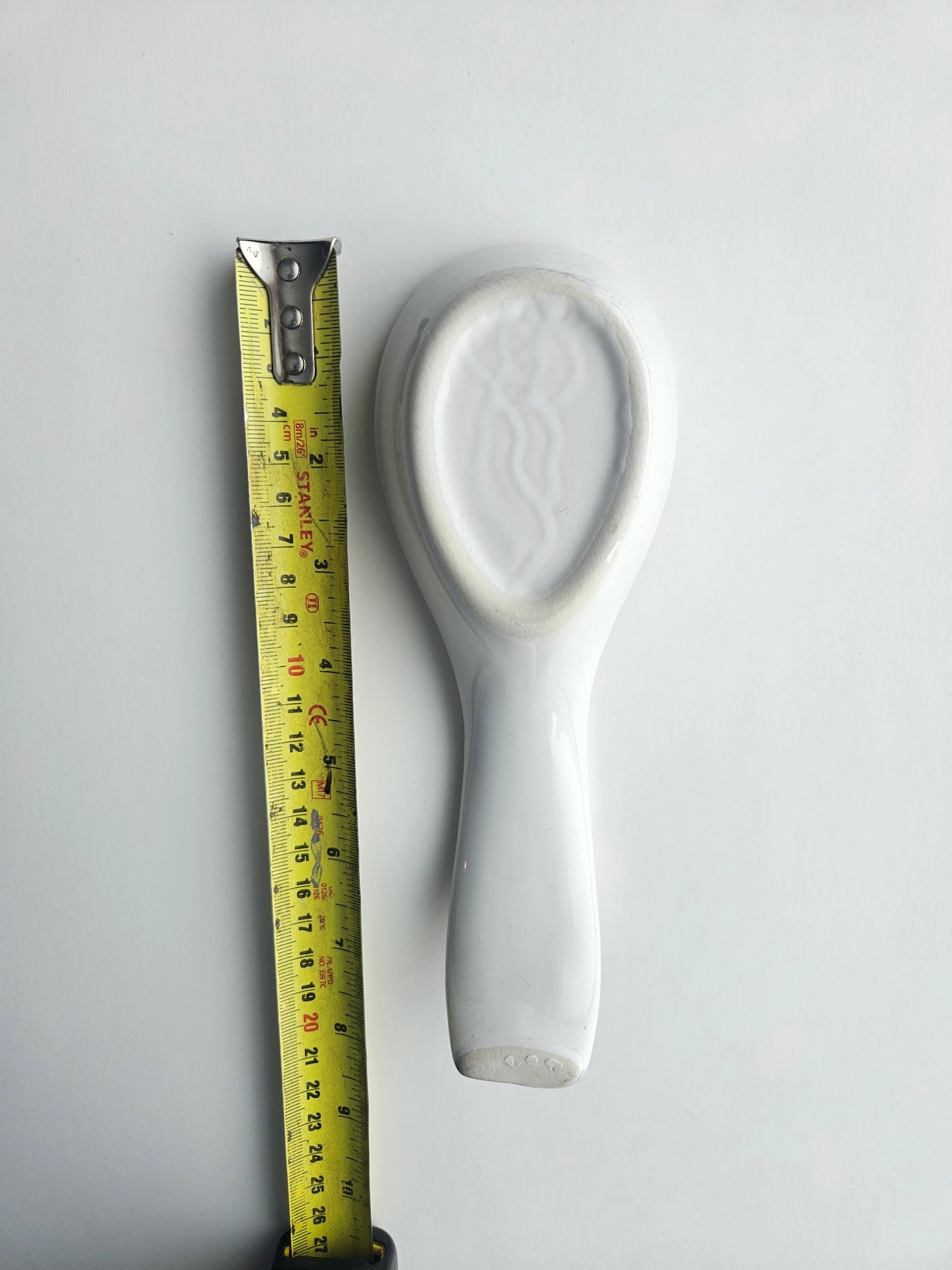 1980s Ribbon Geese "Welcome Friends" Stoneware Spoon Rest | Cottagecore Kitchen | Vintage