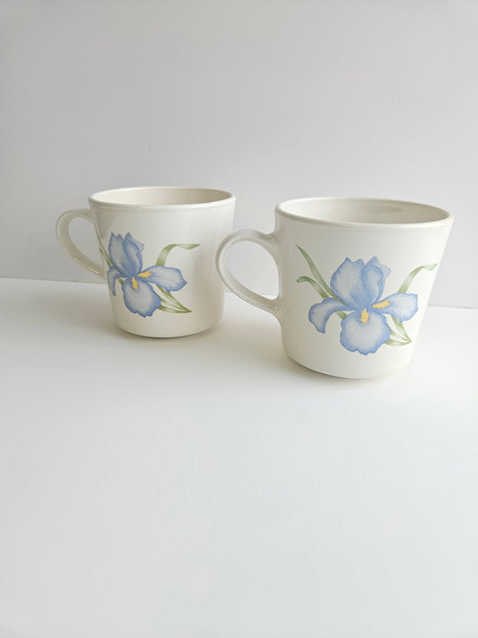 Corning Corelle Blue Iris Mugs, set of 2