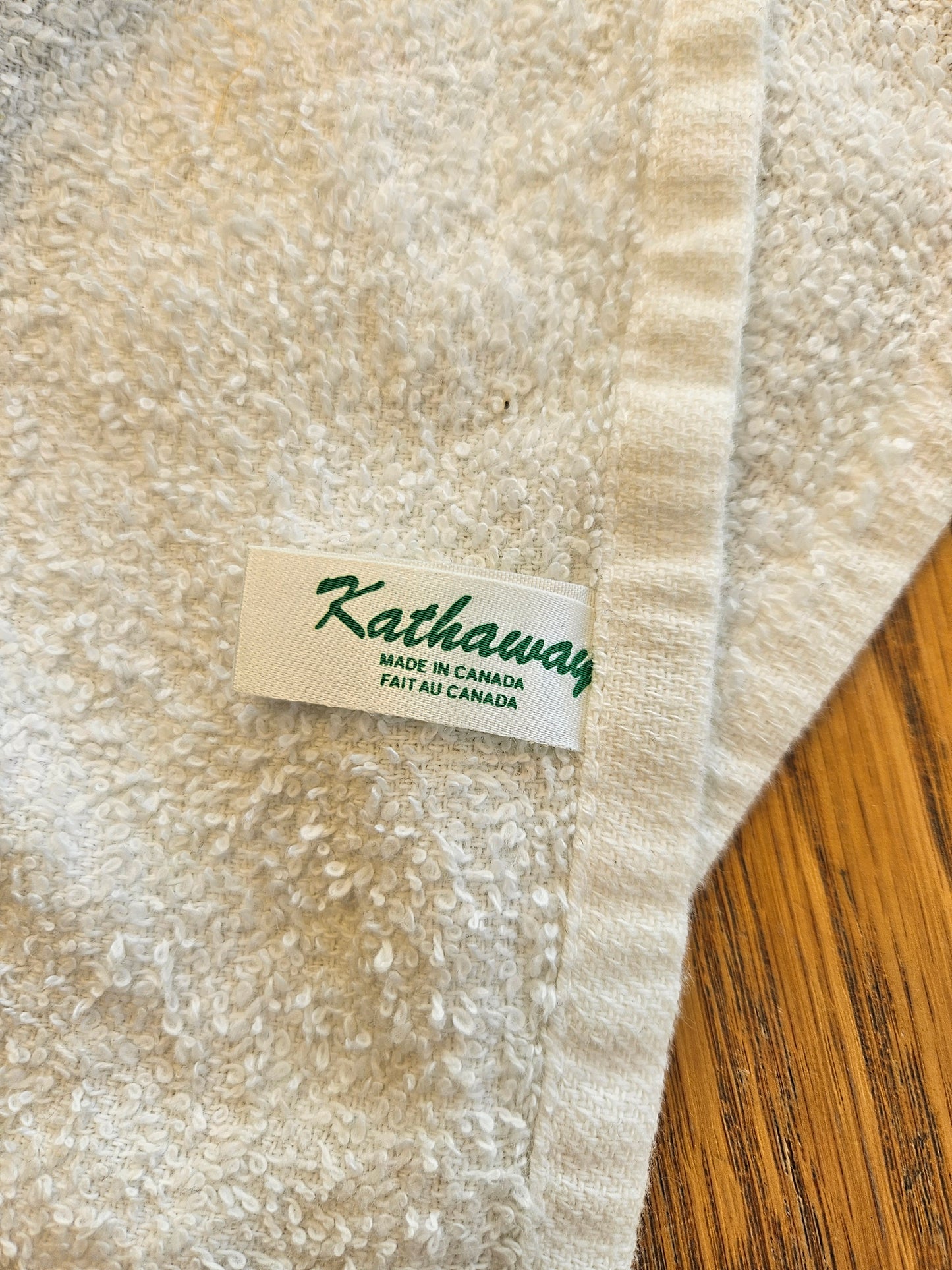 1960s–1970s Kathaway Tea Towel | Folk Art Floral | Made in Canada | MCM Vintage