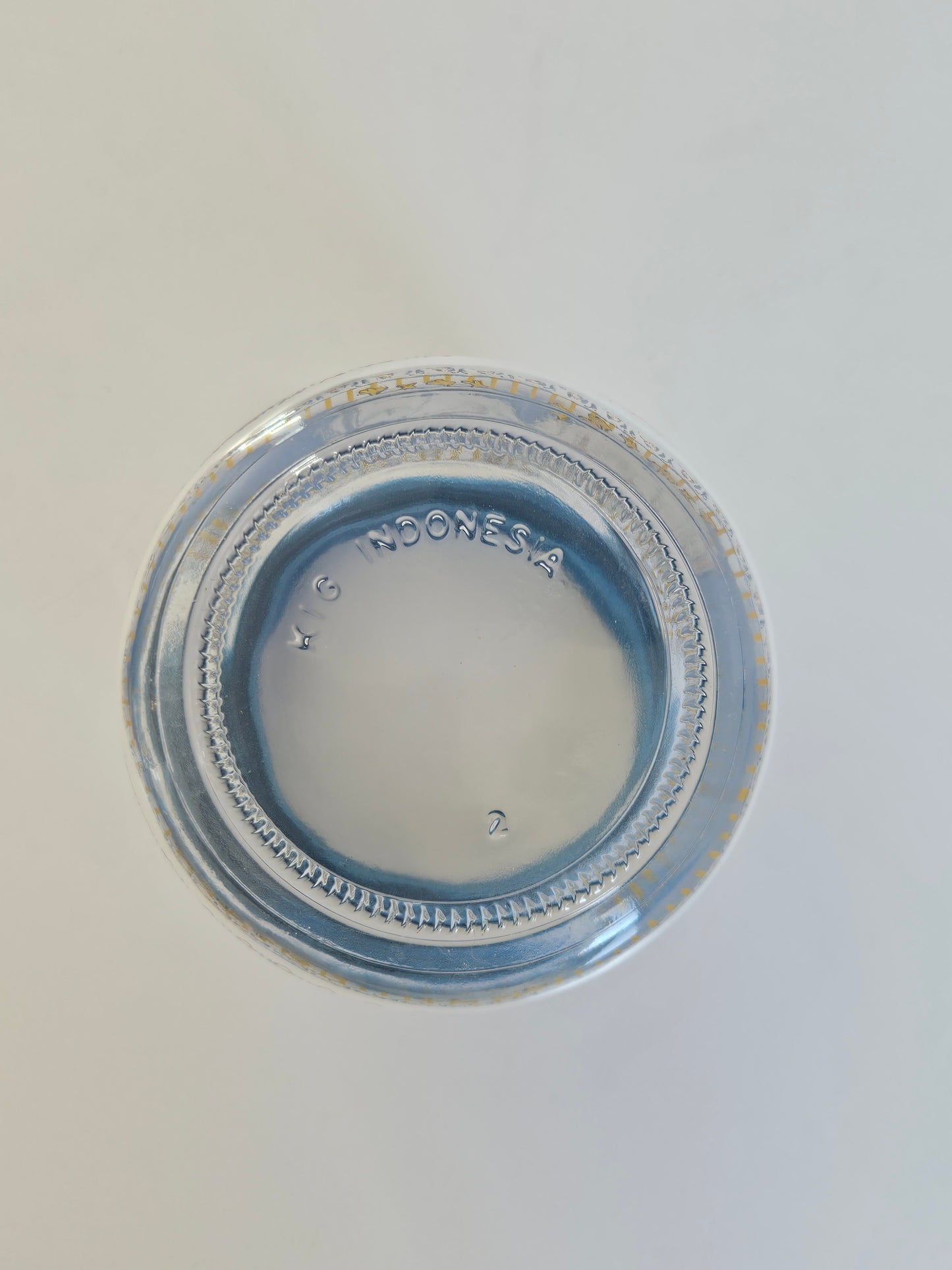 1980s KIG Indonesia "Geese Parade" Glass Canister | Blue Ribbon Decal | Country Farmhouse | Vintage