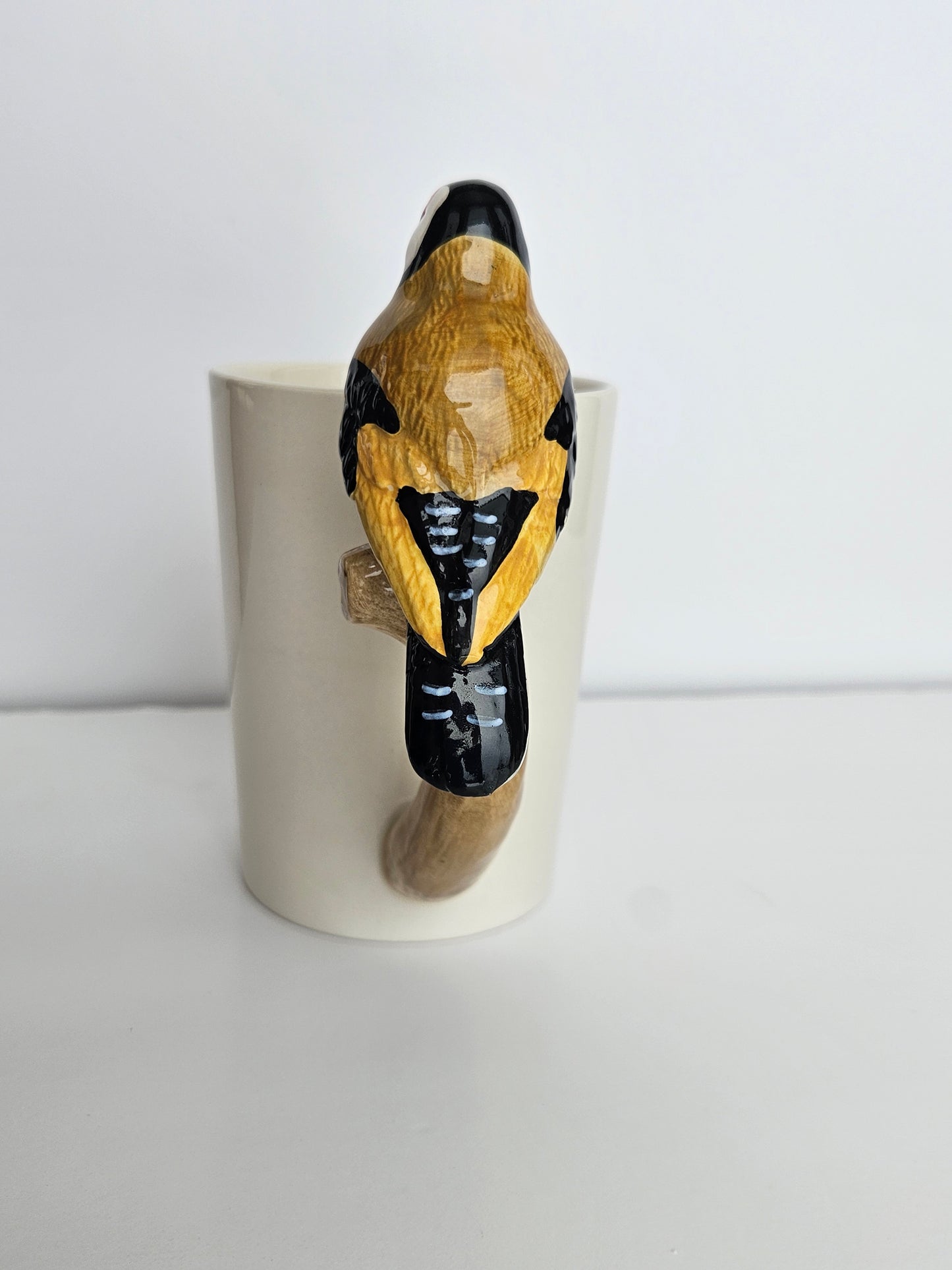 Goldfinch Bird Handle Mug | 12oz | Conservation Collection | Bird-Lover Gift