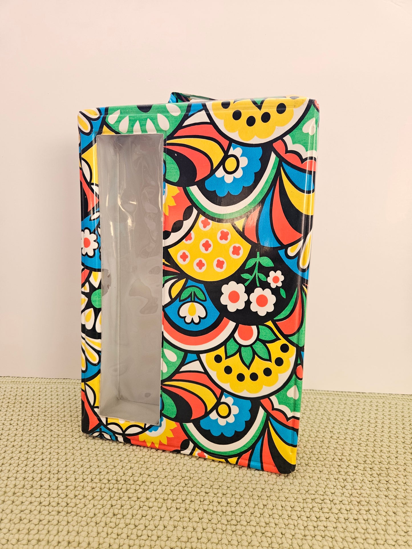 1960s Barbie Doll Case | Flower Power Vinyl Accessory Case | Made in Hong Kong