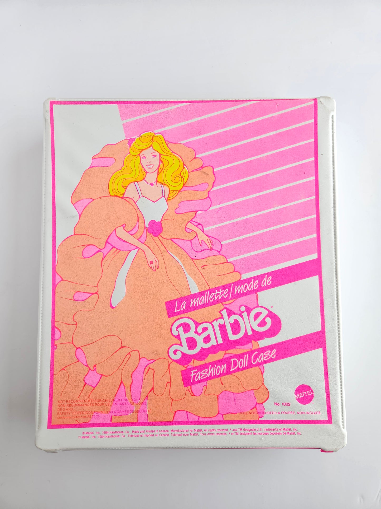 1984 Mattel Barbie Fashion Doll Case | Bilingual French Canadian | Made in Canada | Vintage Collectible