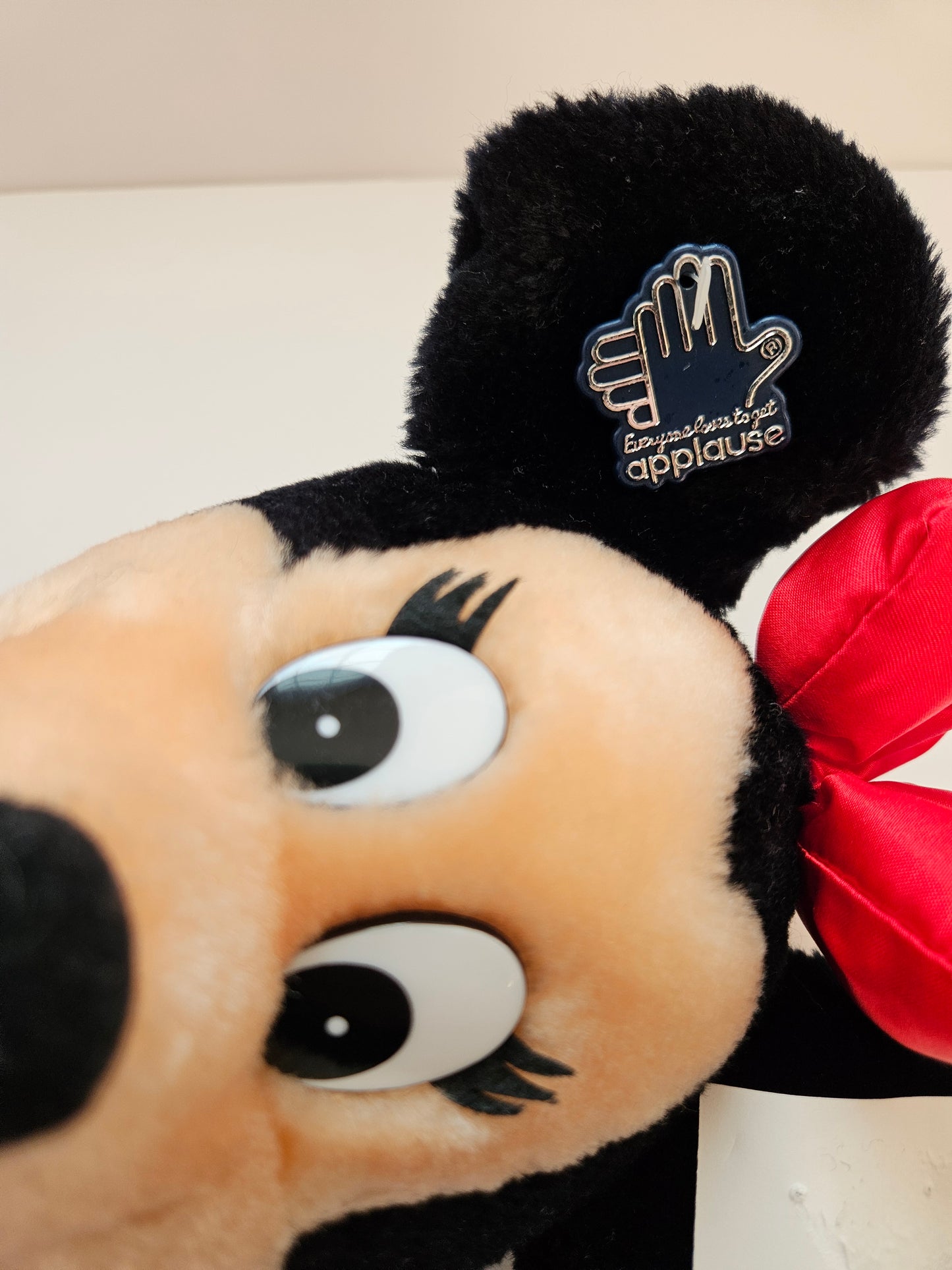 1970s–1989 Disney Vintage Toy Bundle | Minnie Mouse Puppet & Mattel See N' Say | Applause
