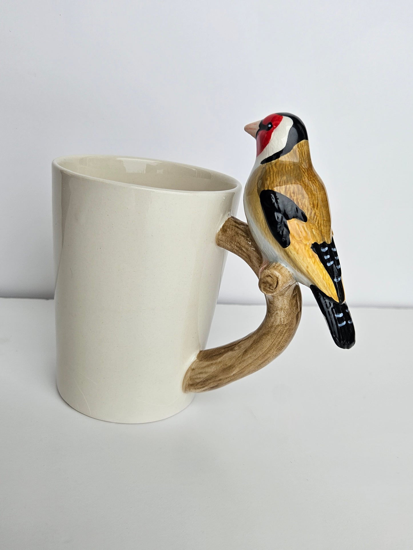 Goldfinch Bird Handle Mug | 12oz | Conservation Collection | Bird-Lover Gift