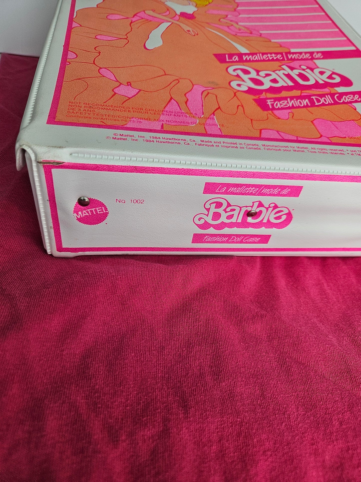 1984 Mattel Barbie Fashion Doll Case | Bilingual French Canadian | Made in Canada | Vintage Collectible