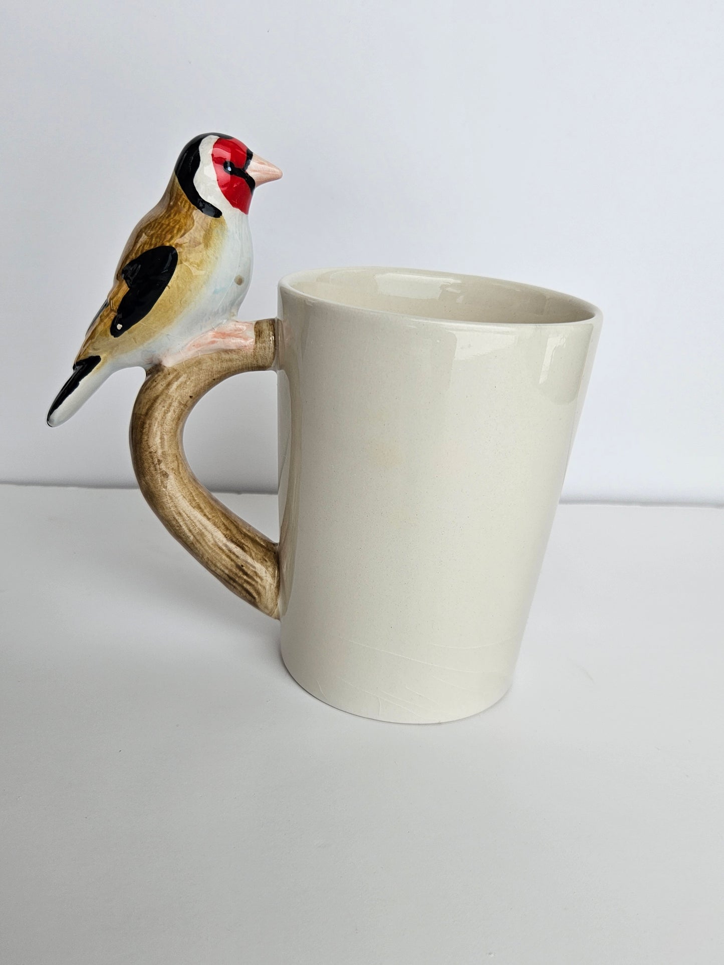 Goldfinch Bird Handle Mug | 12oz | Conservation Collection | Bird-Lover Gift