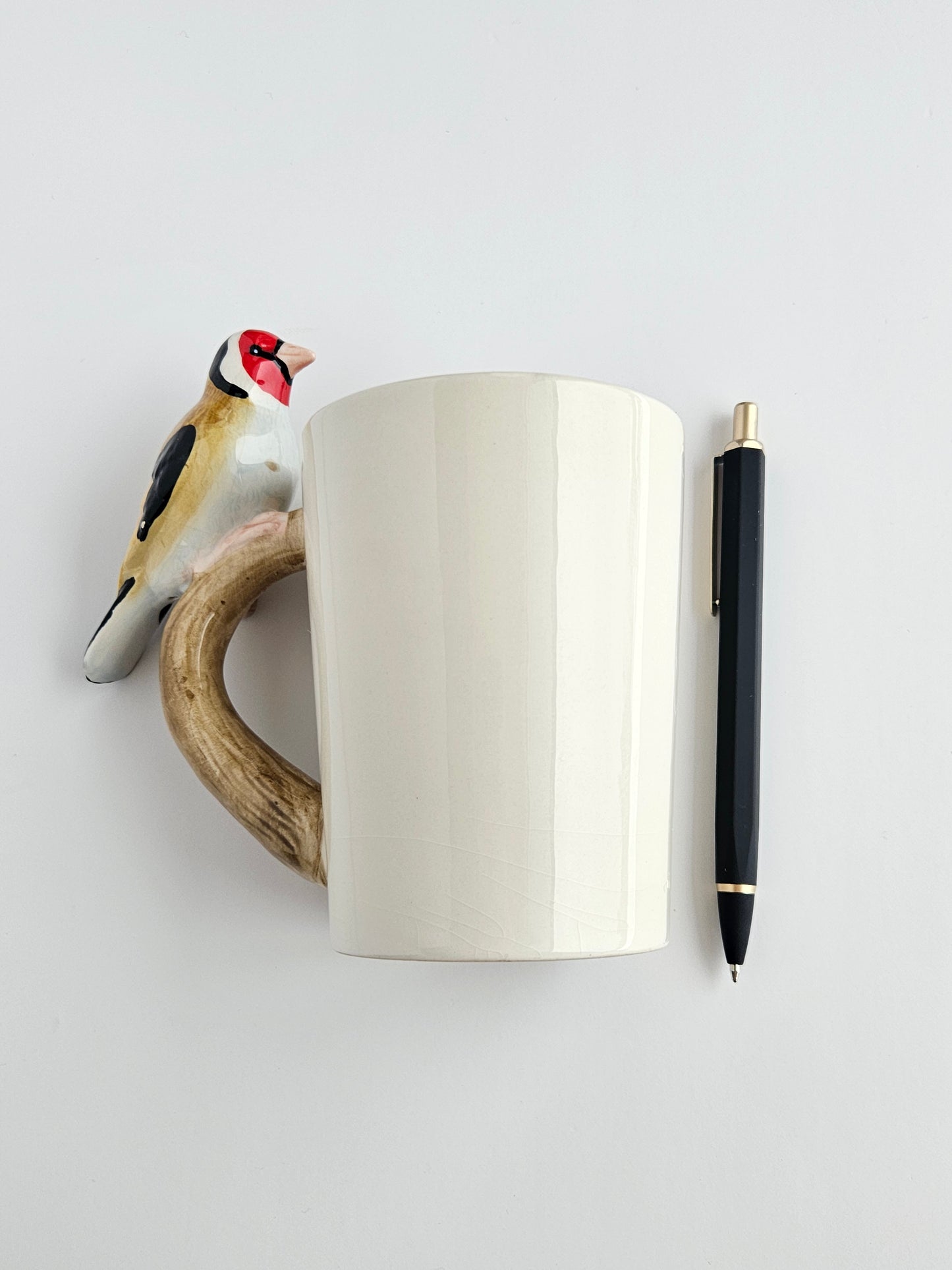 Goldfinch Bird Handle Mug | 12oz | Conservation Collection | Bird-Lover Gift